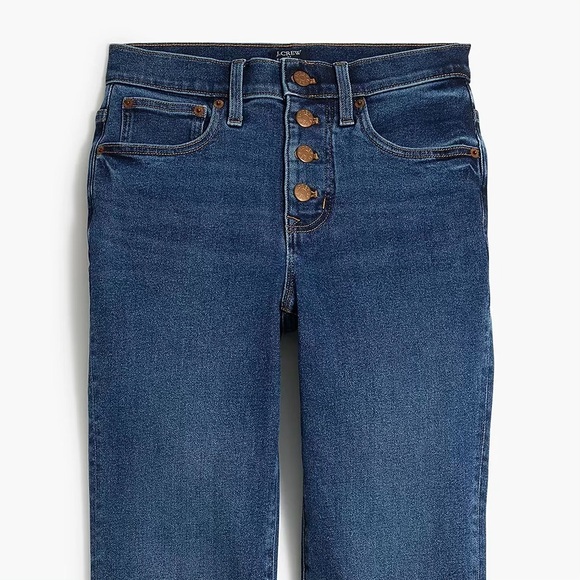 👖 J. Crew, Marina Wash Button-Through Essential Straight All-Day Stretch Jean - Picture 11 of 16